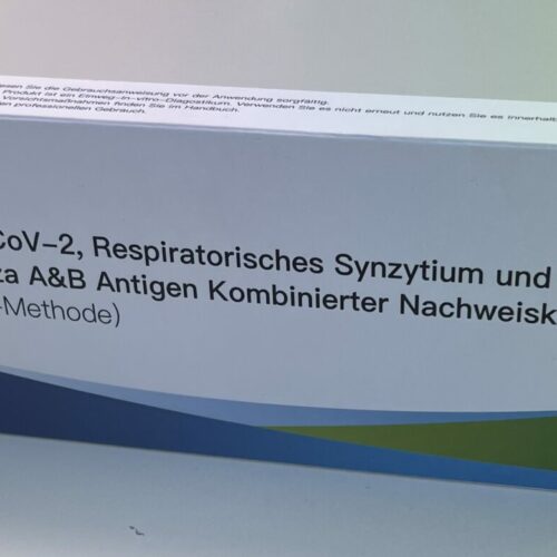 Test Kit 4 in 1 SARS-CoV 2 + RS-Viren + Influenza A+B | Einzeln verpackt | Mindestbestellmenge: 20 Stck.