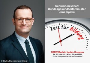 Mehr über den Artikel erfahren Bundesgesundheitsminister Jens Spahn übernimmt die Schirmherrschaft des NRNW Medizin Update Kongress 2021