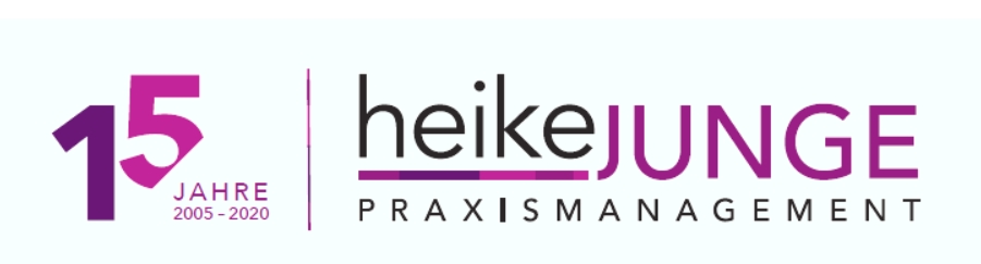 Heike Junge Praxismanagement Logo15jahre