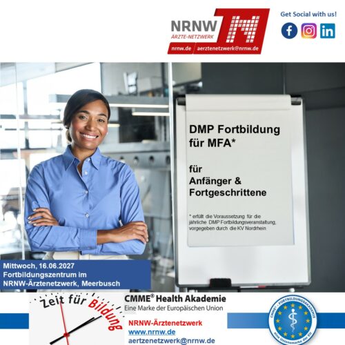 DMP Fortbildung für MFA für Anfänger und Fortgeschrittene